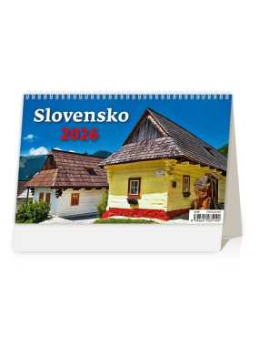 Stolový kalendár (Slovensko 2026) - 22,6 x 16,9 cm