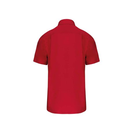 Pánska košeľa (KARIBAN MENS SHORT SLEEVE SHIRT) > červená (classic) > S
