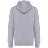 Unisex mikina (UNISEX ECO-FRIENDLY FRENCH TERRY ZIPPED HOODED SWEATSHIRT)>šedá (oxford)>S