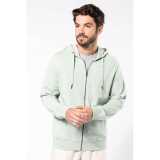 Unisex mikina (UNISEX ECO-FRIENDLY FRENCH TERRY ZIPPED HOODED SWEATSHIRT)>šedá (oxford)>S