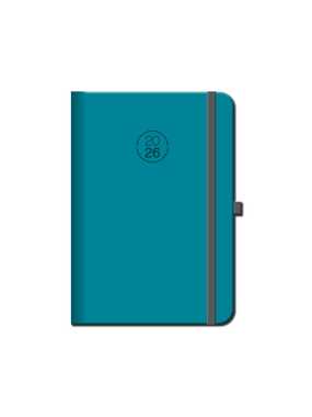 Diár (Florencia 2026 s gumkou) - 14,2 x 20,4 cm > tyrkysová > denný A5