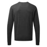 Pánska košeľa (Premier MEN'S CREW NECK COTTON RICH KNITTED SWEATER)>šedá (charcoal)>4XL