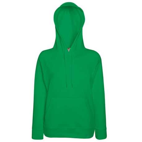 Dámska mikina (Fruit of the Loom-LF LW HOODED SWEAT) > zelená (kelly) > 2XL