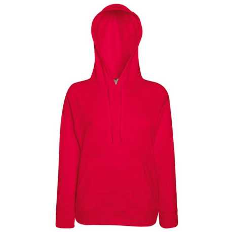 Dámska mikina (Fruit of the Loom-LF LW HOODED SWEAT) > červená > XL