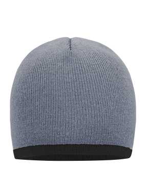 Zimná čiapka (MB Beanie with contrasting border) > šedá (light) / šedá (dark)