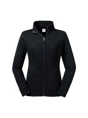 Dámska mikina (RUSSELL Ladies' Authentic Sweat Jacket)>čierna>L