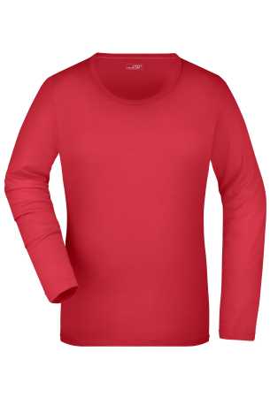 Dámske tričko (DAIBER Ladies' Stretch Shirt Long-Sleeved) > ružová > S