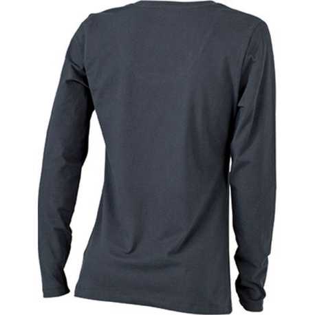 Dámske tričko (DAIBER Ladies' Stretch Shirt Long-Sleeved) > čierna > S