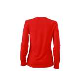 Dámske tričko (DAIBER Ladies' Stretch Shirt Long-Sleeved) > červená > S
