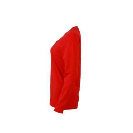 Dámske tričko (DAIBER Ladies' Stretch Shirt Long-Sleeved) > červená > S