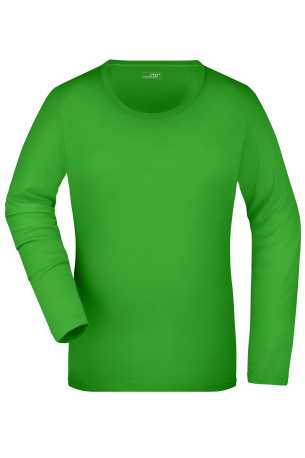 Dámske tričko (DAIBER Ladies' Stretch Shirt Long-Sleeved) > zelená (lime) > S