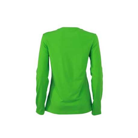 Dámske tričko (DAIBER Ladies' Stretch Shirt Long-Sleeved) > zelená (lime) > S