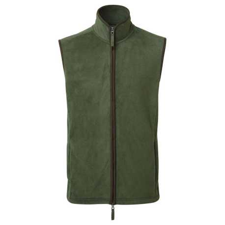 Pánska vesta (Premier MEN'S 'ARTISAN' FLEECE GILET) > zelená (moss) / hnedá > 2XL