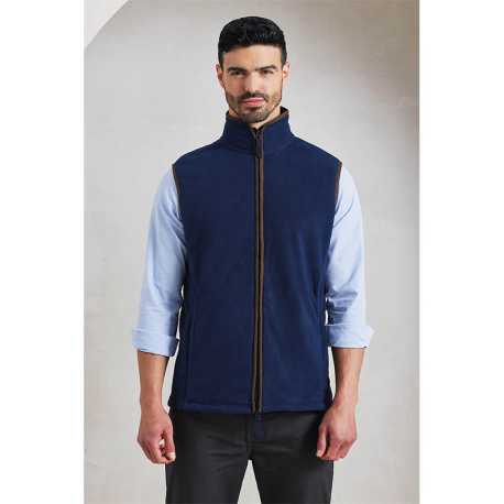 Pánska vesta (Premier MEN'S 'ARTISAN' FLEECE GILET) > čierna / čierna > 2XL