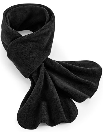 Unisex šál (Beechfield Recycled Fleece Scarf) > čierna > 170X25 CM