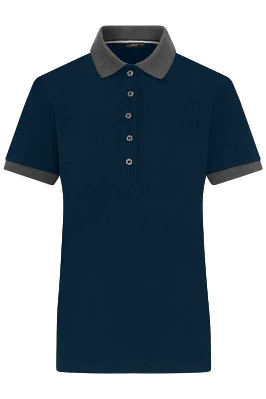 Dámska polokošeľa (JN Ladies' Polo) > modrá (navy) / šedá (anthracite melange) > XS