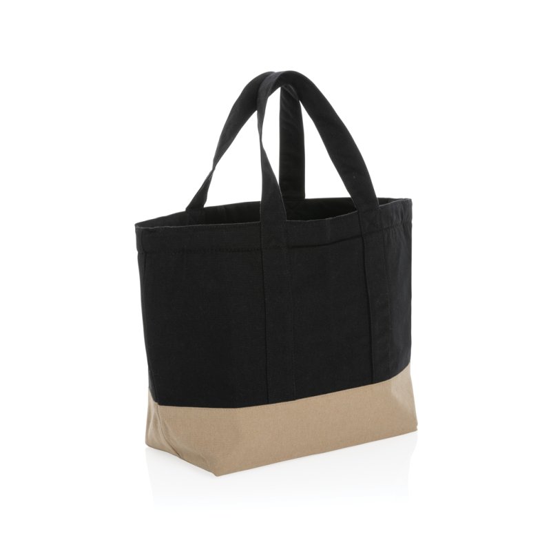 Nefarbená chladiaca taška Impact z 285g recykl. canvas AWARE > čierna
