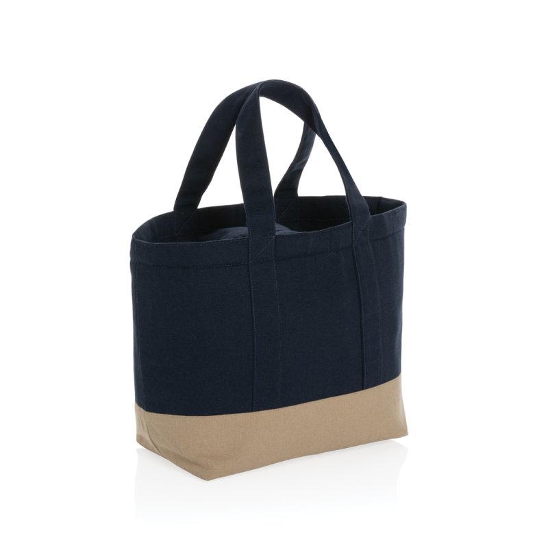 Nefarbená chladiaca taška Impact z 285g recykl. canvas AWARE > modrá (navy)