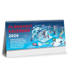 Stolový kalendár (Plánovací MAXI kalendár 2026) - 30 x 14 cm