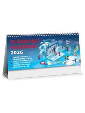 Stolový kalendár (Plánovací MAXI kalendár 2026) - 30 x 14 cm