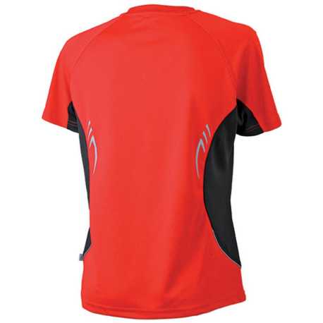 Dámske tričko (DAIBER Ladies' Running-T) > červená / čierna > S