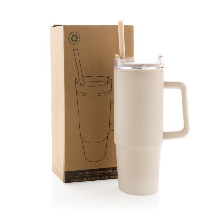 Termohrnček s madlom Tana 900ml z RCS plastu > béžová