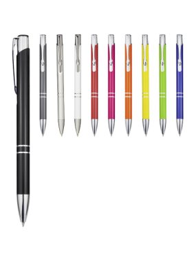 Kovové guličkové pero (čierny atrament) >strieborná