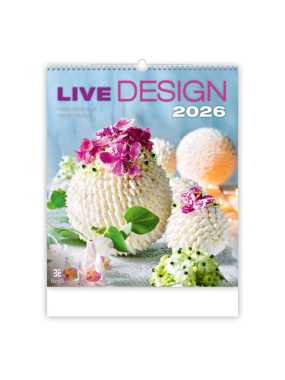 Nástenný kalendár (Live Design 2026) - 45 x 59 cm