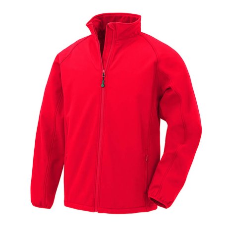 Pánska bunda (RESULT Recycled Mens 2-Layer Printable Softshell Jacket) > červená > M