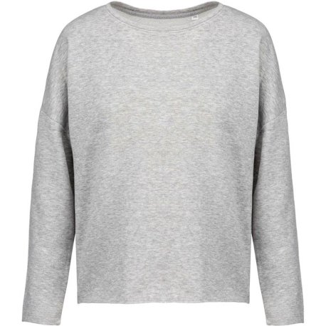 Dámska mikina (Kariban"LADIES' OVESIZED SWEATSHIRT") > šedá (light heather) > L/XL