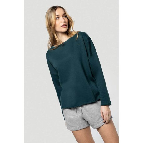 Dámska mikina (Kariban"LADIES' OVESIZED SWEATSHIRT") > biela (off) > L/XL