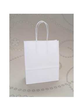 Papierová taška (STYLE LINE) > biela > 22x10x31 cm