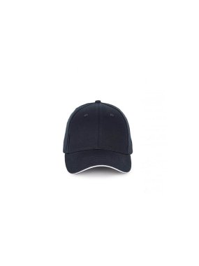 6 panelová šiltovka(K-UP CAP WITH CONTRASTING SANDWICH PEAK - 6PANELS)>modrá(navy)/biela