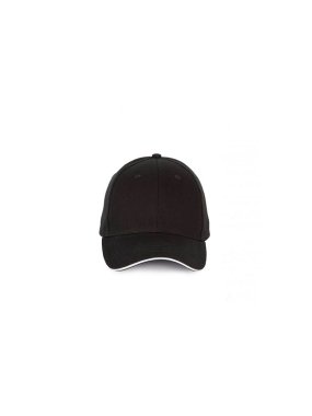 6 panelová šiltovka (K-UP CAP WITH CONTRASTING SANDWICH PEAK - 6PANELS) > čierna / biela