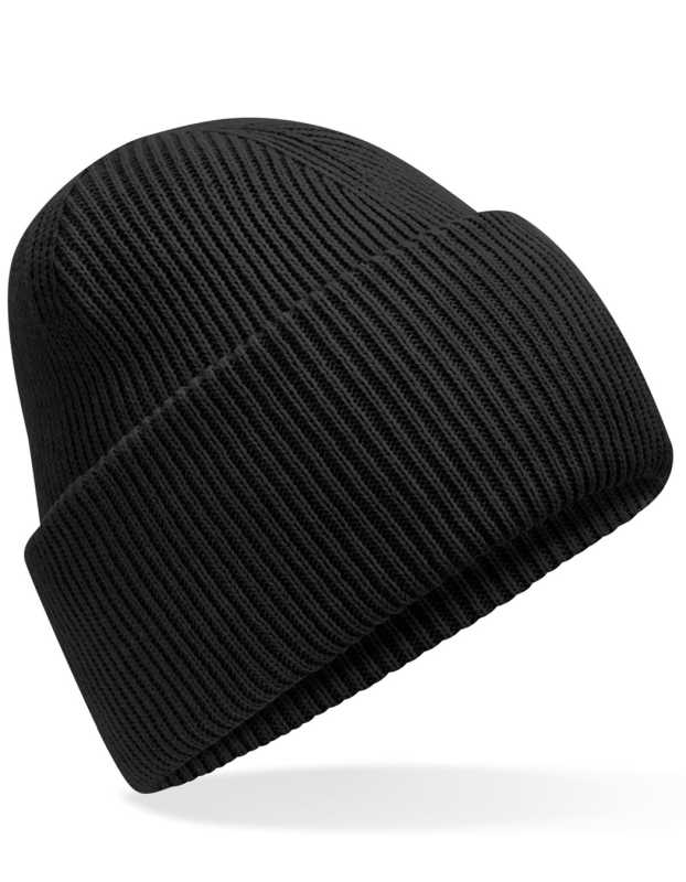 Unisex čiapka (Beechfield Classic Engineered Deep Cuffed Beanie) > čierna