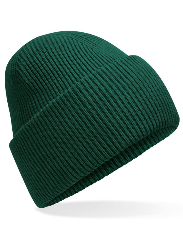 Unisex čiapka (Beechfield Classic Engineered Deep Cuffed Beanie) > zelenná (bottle)