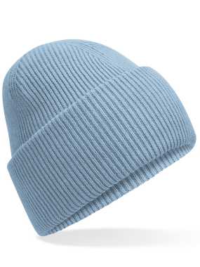 Unisex čiapka (Beechfield Classic Engineered Deep Cuffed Beanie) > modrá (dusty)