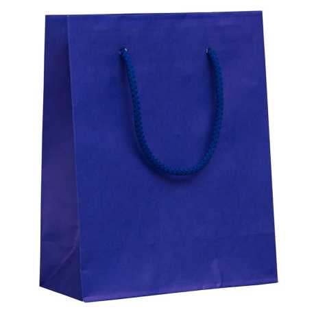 Papierová taška (Luxusné tašky bez laminácie) > modrá > 35x15x40 cm