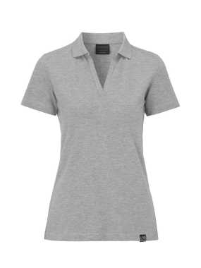 Dámska polokošeľa (COTTOVER STRETCH PIQUE POLO LADY) > šedá (melange) > M