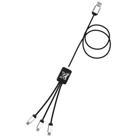 Snadno použitelný světelný kabel SCX.design C17 > čierna / biela