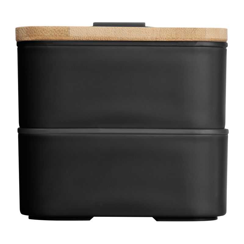 Obedár s dvoma oddielmi > čierna