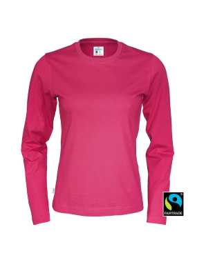 Dámske tričko (COTTOVER T-SHIRT LONG SLEEVE LADY) > ružová (cerise) > XL