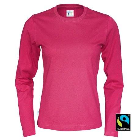 Dámske tričko (COTTOVER T-SHIRT LONG SLEEVE LADY) > ružová (cerise) > XS