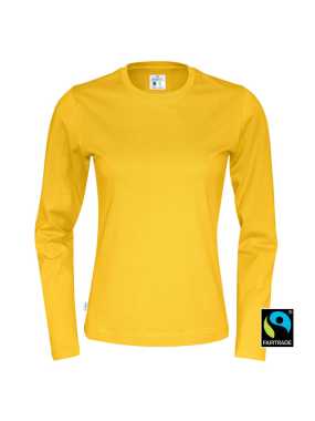 Dámske tričko (COTTOVER T-SHIRT LONG SLEEVE LADY) > žltá > L