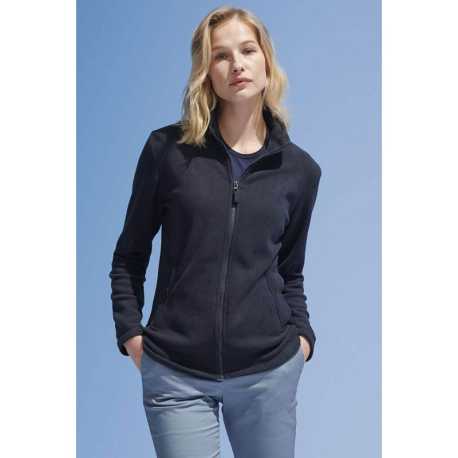 Dámska mikina (SOL'S NORMAN - WOMEN'S PLAIN FLEECE JACKET) > čierna > L