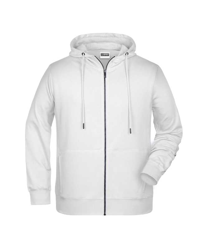 Pánska mikina(JN Mens Zip Hoody) > biela > S
