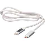 Nylónový nabíjací kábel 100W, 2xUSB-C > šedá (light)