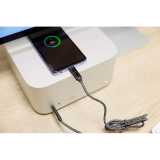 Nylónový nabíjací kábel 100W, 2xUSB-C > šedá (light)