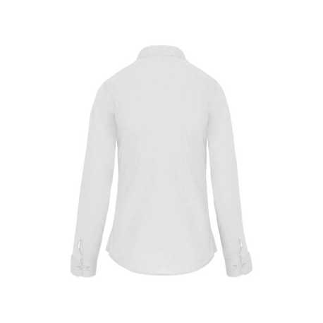 Dámska košeľa (KARIBAN LADIES' LONG SLEEVE MANDARIN COLLAR SHIRT) > biela > M