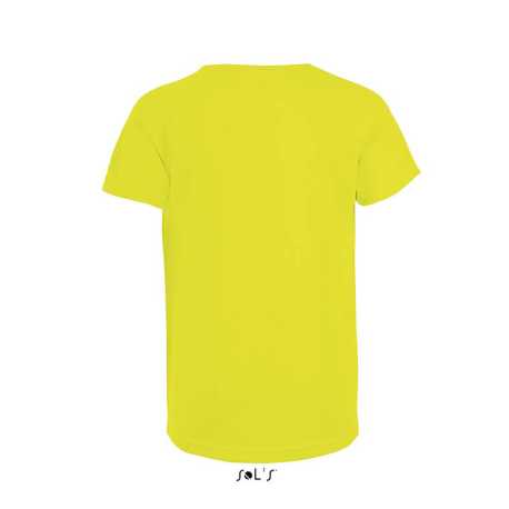 Detské tričko (SOL'S SOL’S SPORTY KIDS RAGLAN-SLEEVED T-SHIRT) > žltá (neon) > 6r